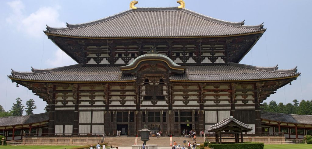 Daibutsu-den, the Great Buddha Hall of Todai-ji temple in Nara